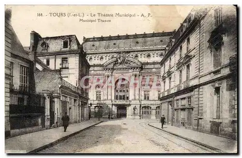 Ansichtskarte AK Tours Le theatre municipal