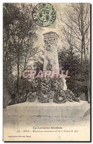 Cartes postales Toul Monument commemoratif de la guerre de 1870