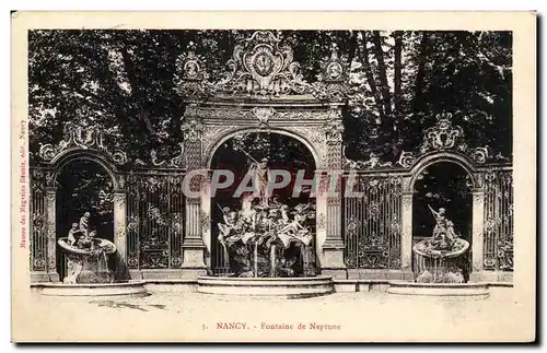 Cartes postales Nancy Fontaine de Neptune