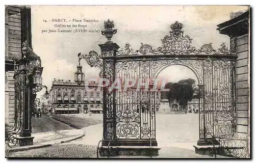 Ansichtskarte AK Nancy Place Stanislas Grilles en fer forg e par Jean Lamour