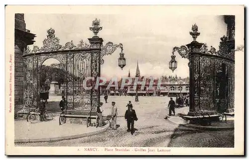 Cartes postales Nancy Place Stanislas Grilles Jean Lamour