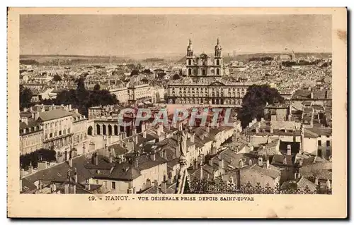 Cartes postales Nancy Vue generale prise depuis Saint Epvre