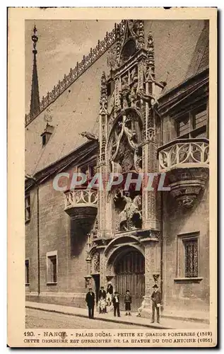 Ansichtskarte AK Nancy Palais ducal Petite et grande porteries