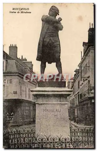 Cartes postales Montargis Statue de Mirabeau