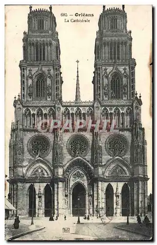 Cartes postales Orleans La cathedrale