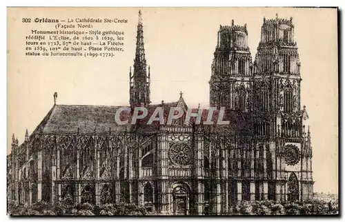 Cartes postales Orleans La cathedrale Ste Croix