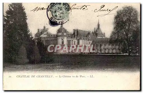 Ansichtskarte AK Chateau de Chantilly Le chateau vu du parc