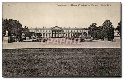 Ansichtskarte AK Compiegne Facade principale du chateau cote du parc