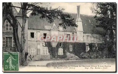 Cartes postales Pont Saint Maxence Facade et pavillon de l&#39abbesse de l&#39ancienne Abbaye St Jean Baptiste d