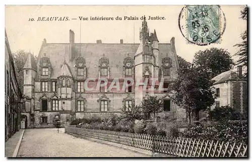 Cartes postales Beauvais Vue interieuree du palais de justice