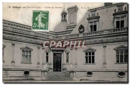 Cartes postales Chateau de Chantilly Porte du musee