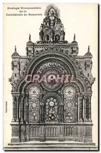 Cartes postales Beauvais Horloge monumentale de la cathedrale