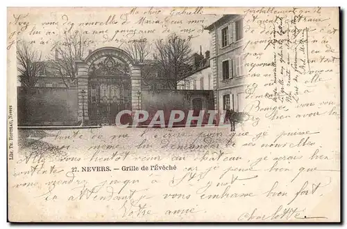 Cartes postales Nevers Grille de l'eveche