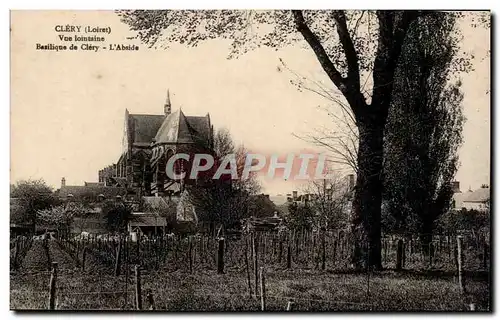 Cartes postales Clery Vue lointaine Basilique de Clery L&#39abside