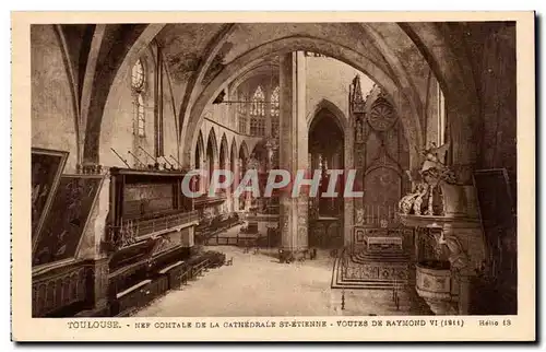 Cartes postales Toulouse Nef comtale de la cathedrale St Etienne