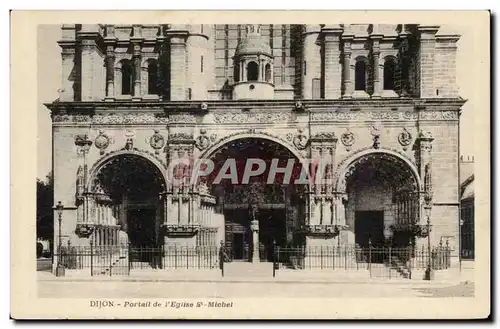 Cartes postales Dijon Portail de l&#39eglise St Michel