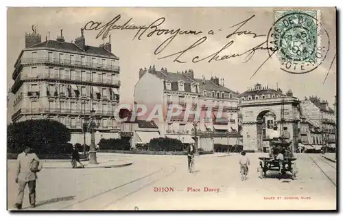 Cartes postales Dijon Place Darcy