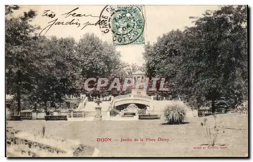 Cartes postales Dijon Jardin de la place Darcy