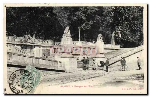 Cartes postales Beaune Rempart de lions