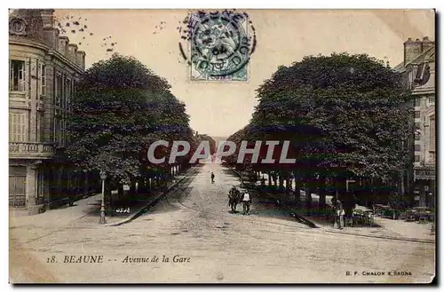 Ansichtskarte AK Beaune Avenue de la gare