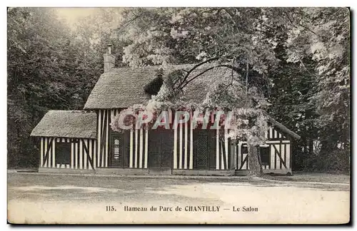 Ansichtskarte AK Hameau du parc de Chantilly Le salon