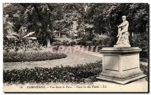 Ansichtskarte AK Compiegne Vue dans le parc