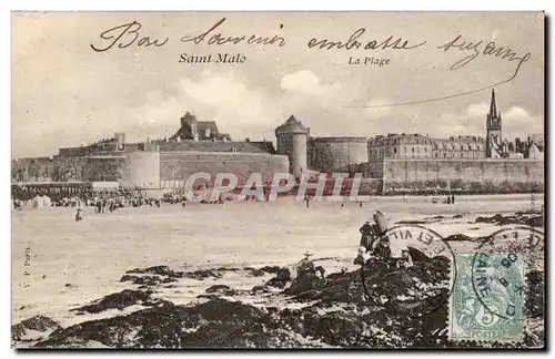 Cartes postales Saint Malo La plage