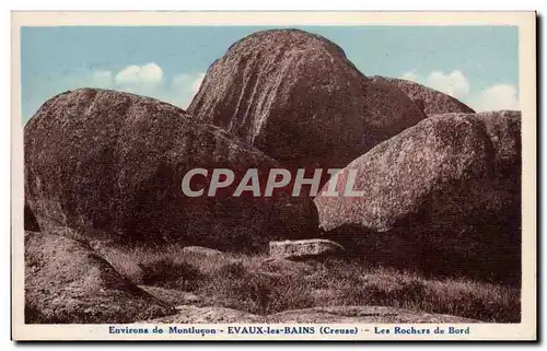 Cartes postales Environs de Montlucon Evaux les Bains Les rochers de Bord