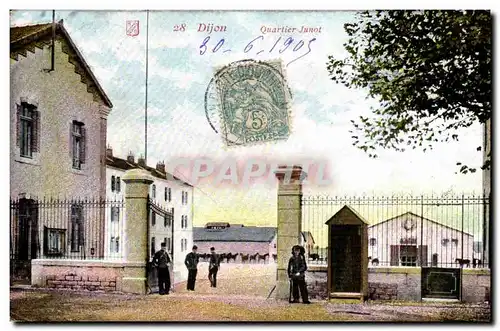 Cartes postales Dijon Quartier Dujon Militaria