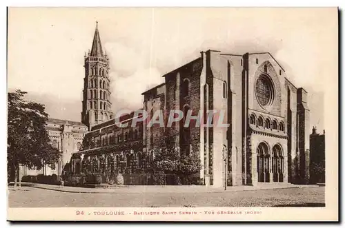 Ansichtskarte AK Toulouse Basilique St Sernin Vue generale