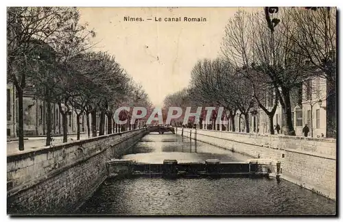 Cartes postales Nimes Le canal romain