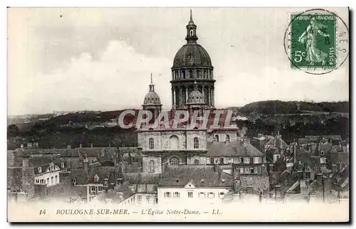 Cartes postales Boulogne sur Mer L&#39eglise Notre Dame