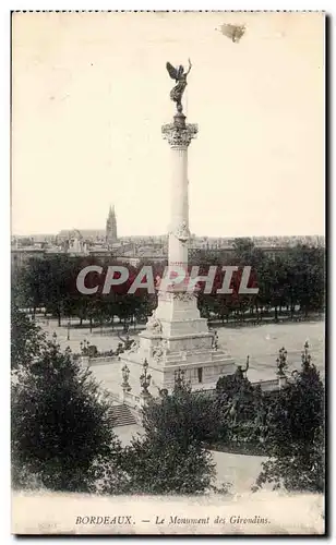 Cartes postales Bordeaux Le monument des Girondins