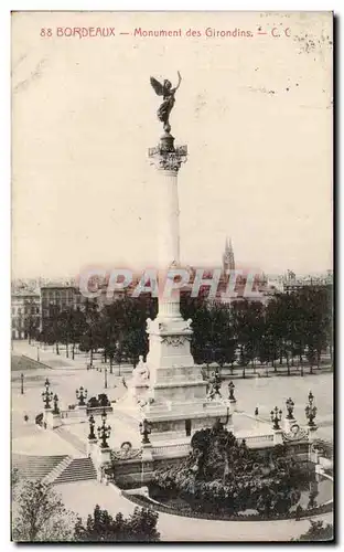 Cartes postales Bordeaux Le monument des Girondins