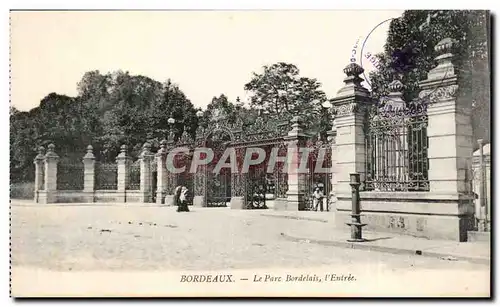 Ansichtskarte AK Bordeaux Le parc bordelais l&#39entree