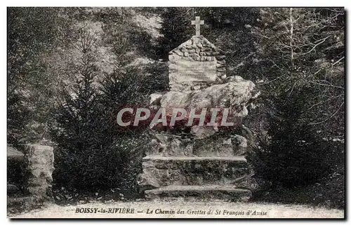 Ansichtskarte AK Boissy la Riviere Le chemin des grottes de St Francois d Assise