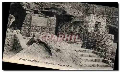 Cartes postales Boissy la Riviere Les grottes de St Francois d Assise