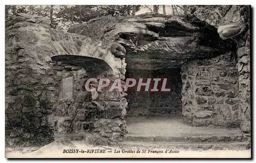 Ansichtskarte AK Boissy la Riviere Les grottes de St Francois d Assise