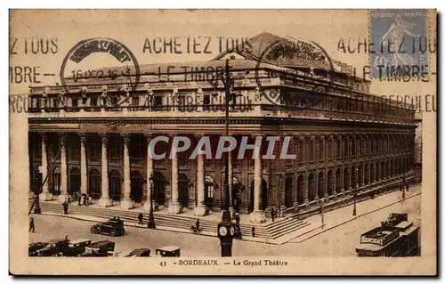 Cartes postales Bordeaux Le grand theatre