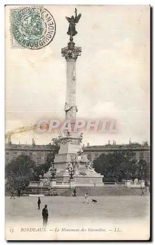 Cartes postales Bordeaux Le monument des Girondins