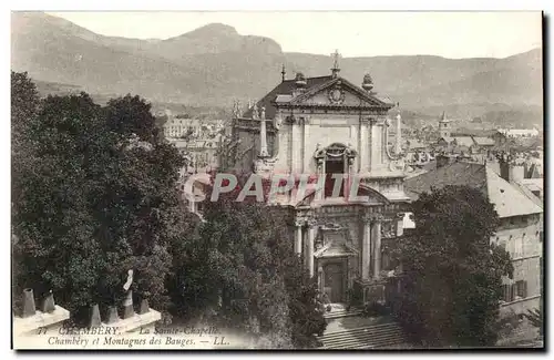 Ansichtskarte AK Chambery La sainte Chapelle Chambery et montagnes des Bauges