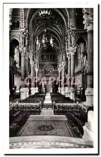 Cartes postales moderne Lyon Basilique de Fourviere La grande nef