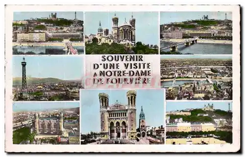 Cartes postales moderne Lyon Souvenir Notre Dame de Fourviere