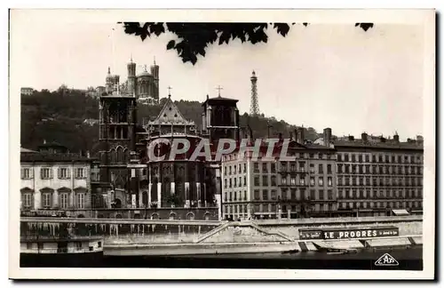 Cartes postales moderne Lyon La basilique ND de Fourviere