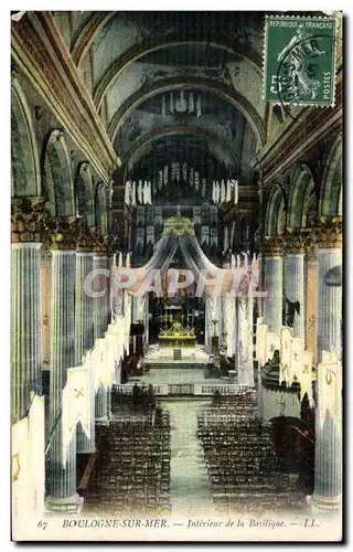 Cartes postales Boulogne sur Mer Interieur de la basilique