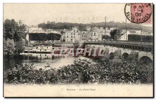 Cartes postales Meulan Le petit pont