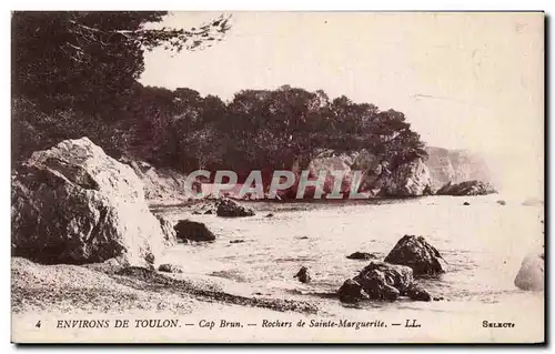 Cartes postales Environs de Toulon Cap Brun Rochers de Sainte Marguerite