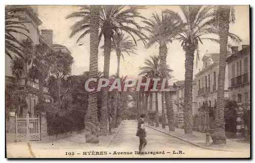 Cartes postales Hyeres Avenue Beauregard