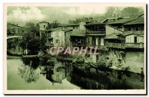 Cartes postales Castres Pont Miredameset vieilles maisons