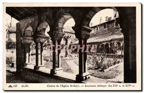 Ansichtskarte AK Albi Clocher de l eglise St Salvi Ancienne abbaye des 12 et 14eme